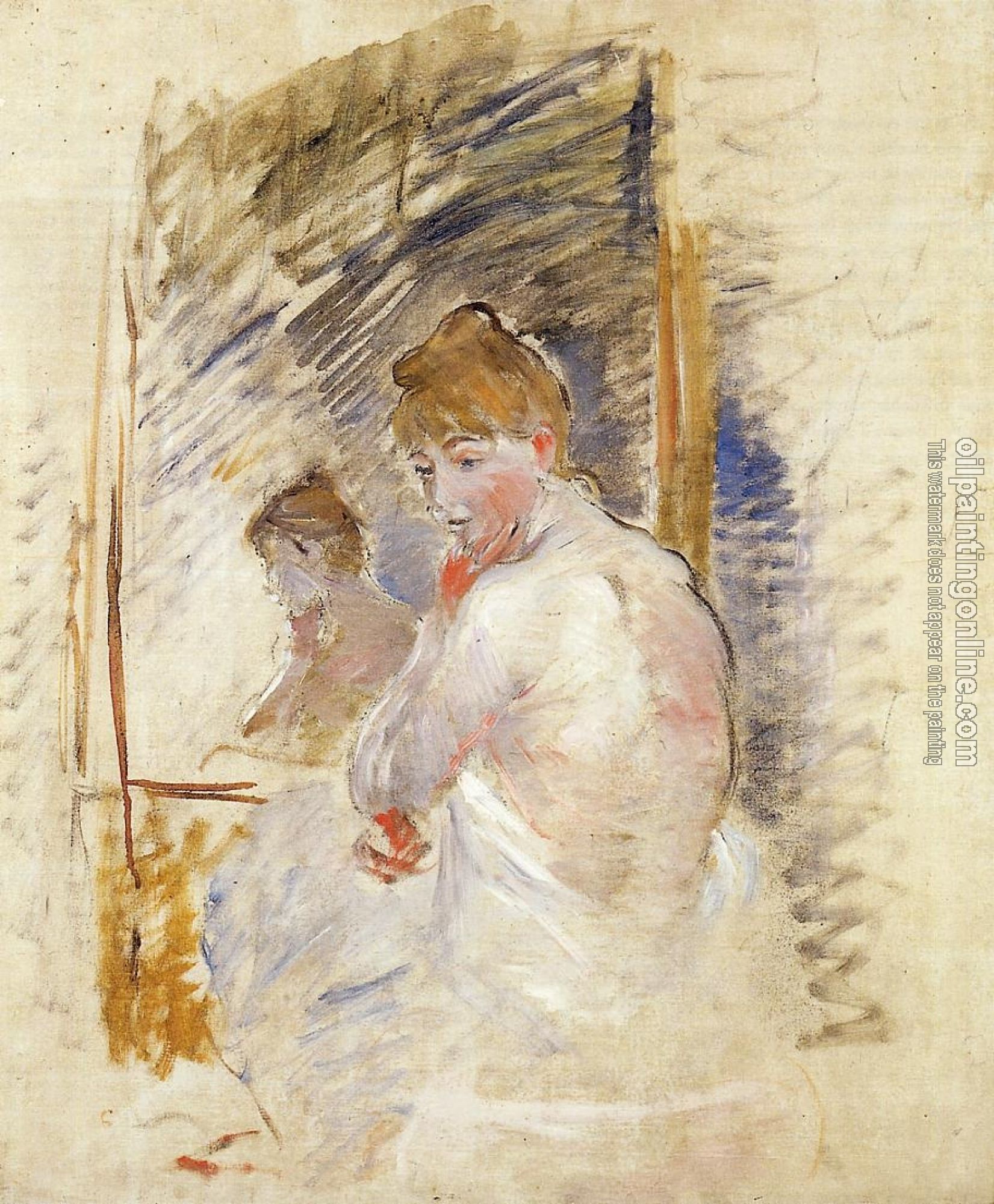 Morisot, Berthe - Getting out of Bed